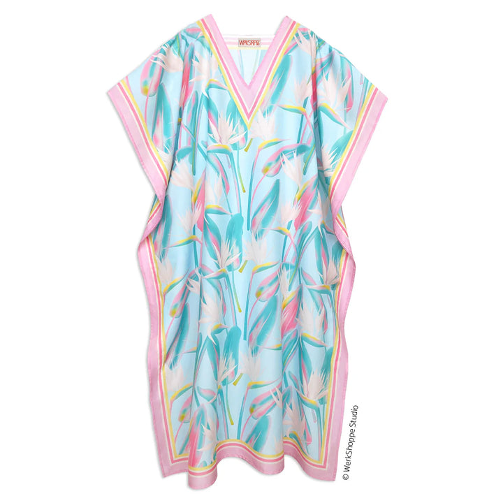 WerkShoppe Women's Caftan Birds of Paradise