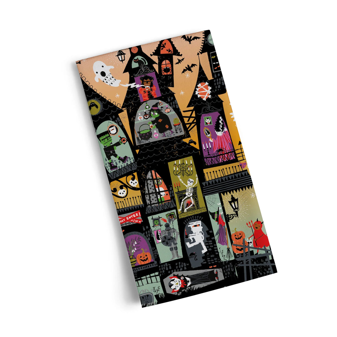 Werkshoppe Haunted House Tea Towel
