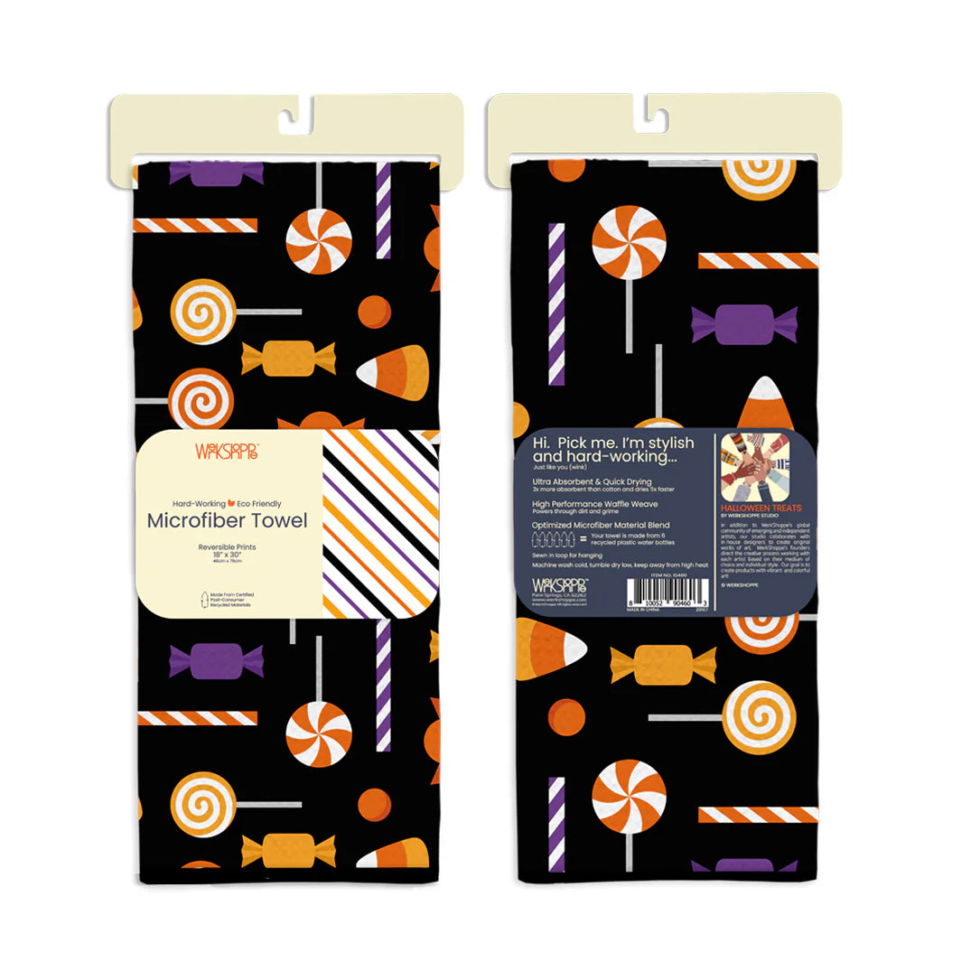 Werkshoppe Halloween Treats Microfiber Towel