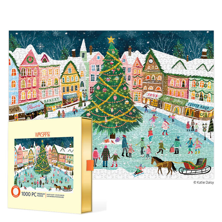 Werkshoppe 1000 - Piece Town Square Christmas Puzzle