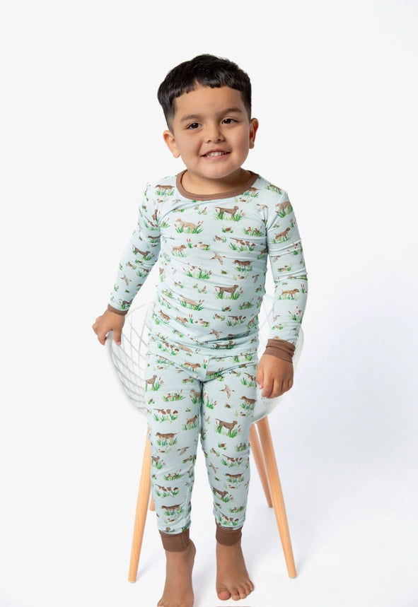 Goosies Kid's Delta Bird Hunting Dogs Toddler Pajamas