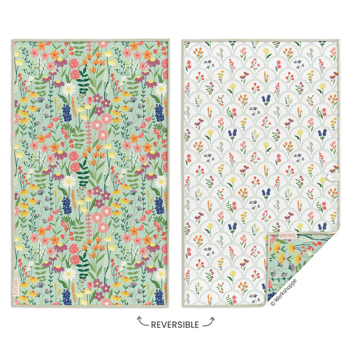 Werkshoppe Wildflowers Microfiber Kitchen Towel