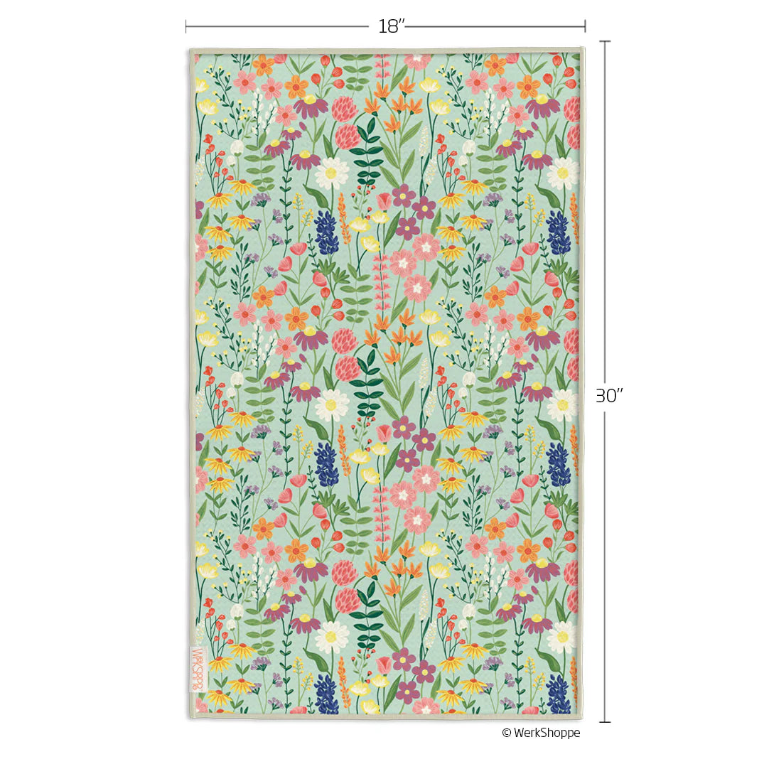 Werkshoppe Wildflowers Microfiber Kitchen Towel