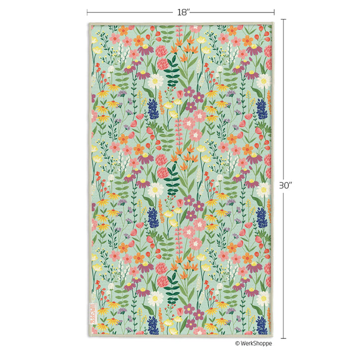 Werkshoppe Wildflowers Microfiber Kitchen Towel