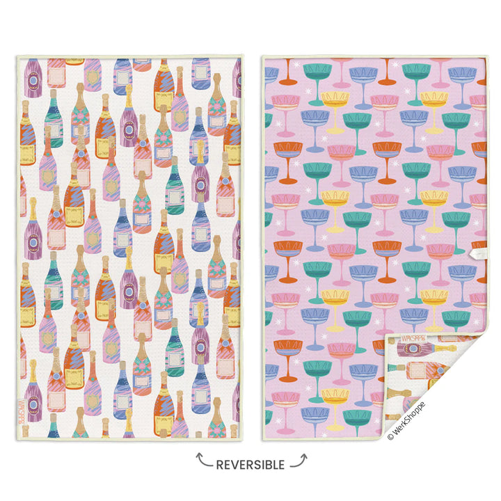 Werkshoppe Champs & Coupes Microfiber Kitchen Towel