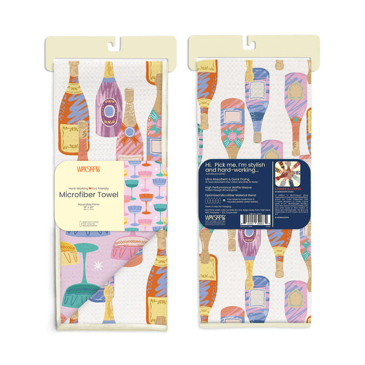 Werkshoppe Champs & Coupes Microfiber Kitchen Towel