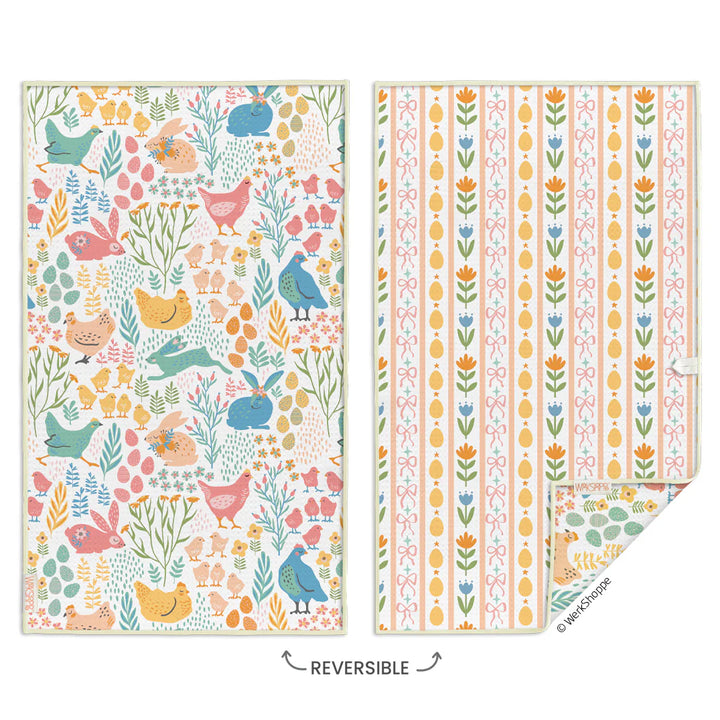 Werkshoppe Springtime Friends Microfiber Kitchen Towel