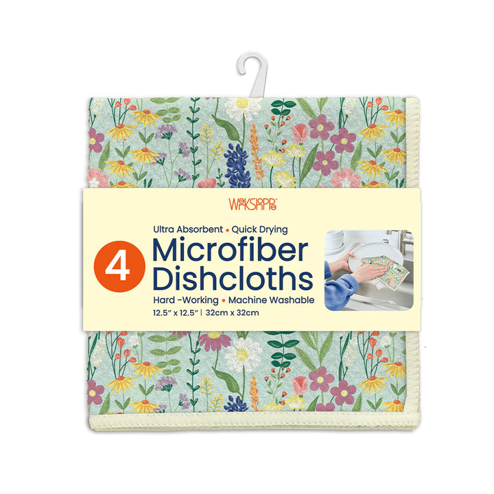 Werkshoppe Wildflowers Microfiber Dishcloths
