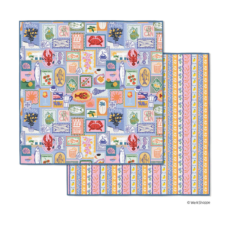 Werkshoppe Mediterranean Summer Microfiber Dishcloths