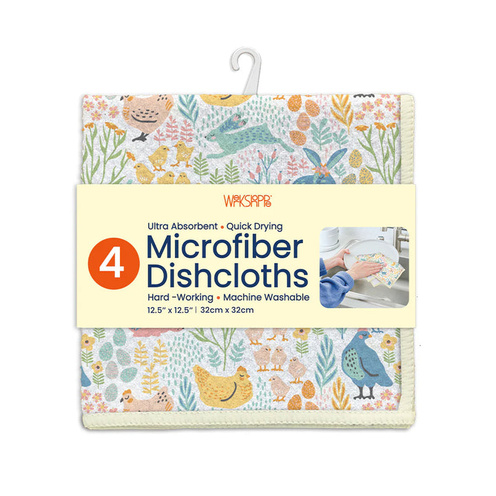 Werkshoppe Springtime Friends Microfiber Dishcloths