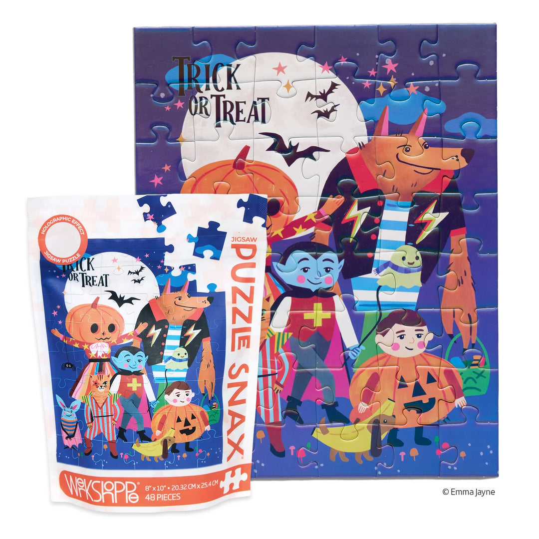 Werkshoppe Trick Or Treat Puzzle Snax Pouch
