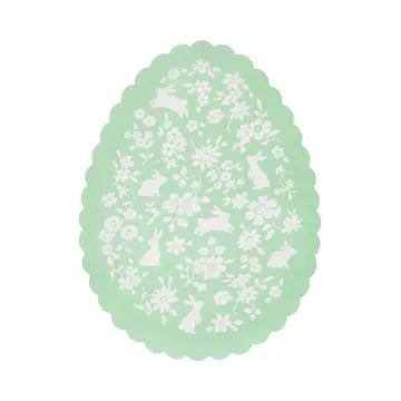 Meri Meri Ditsy Bunny Egg Paper Plates
