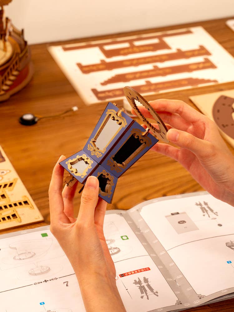 Robotime DIY Music Box 3D Classic Carousel