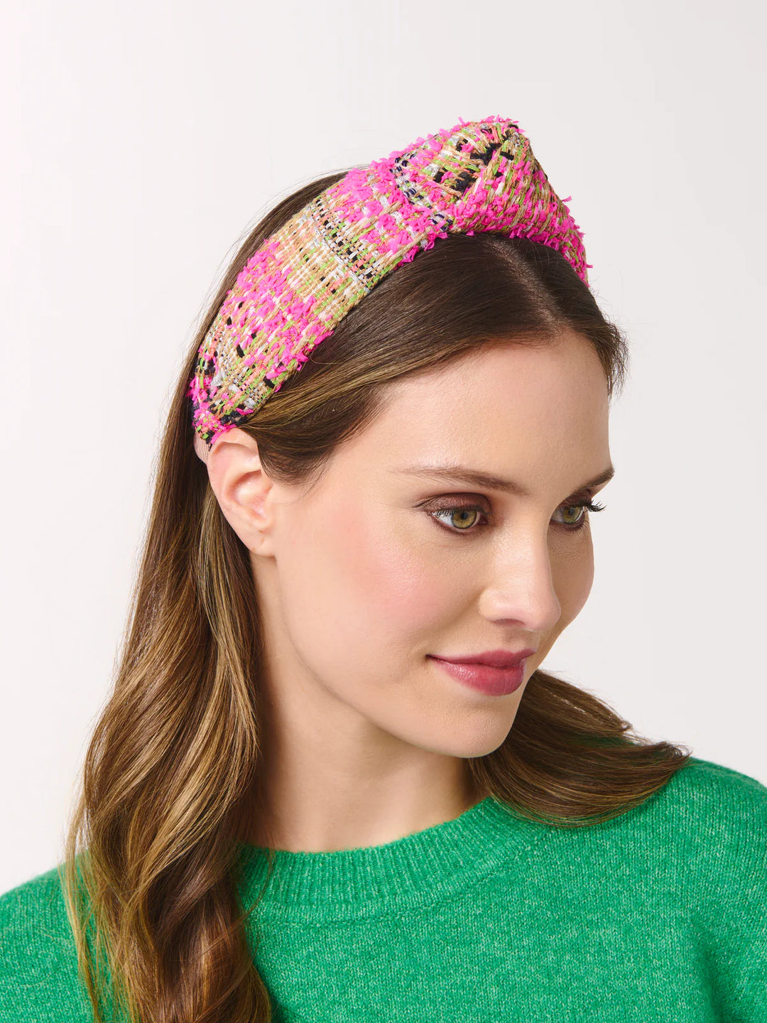 Shiraleah Textured Pink Plaid Headband