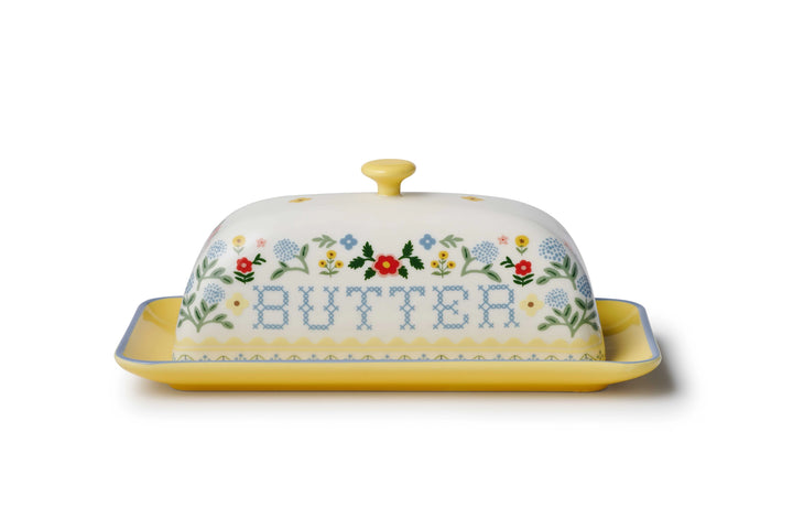 Rifle Paper Co. Home Sweet Home Porcelain Butter Dish