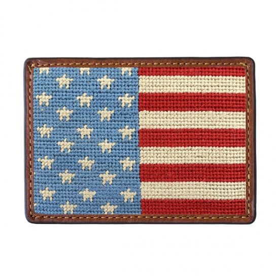 Smathers and Branson - Needlepoint Card Wallet - Stars and Stripes