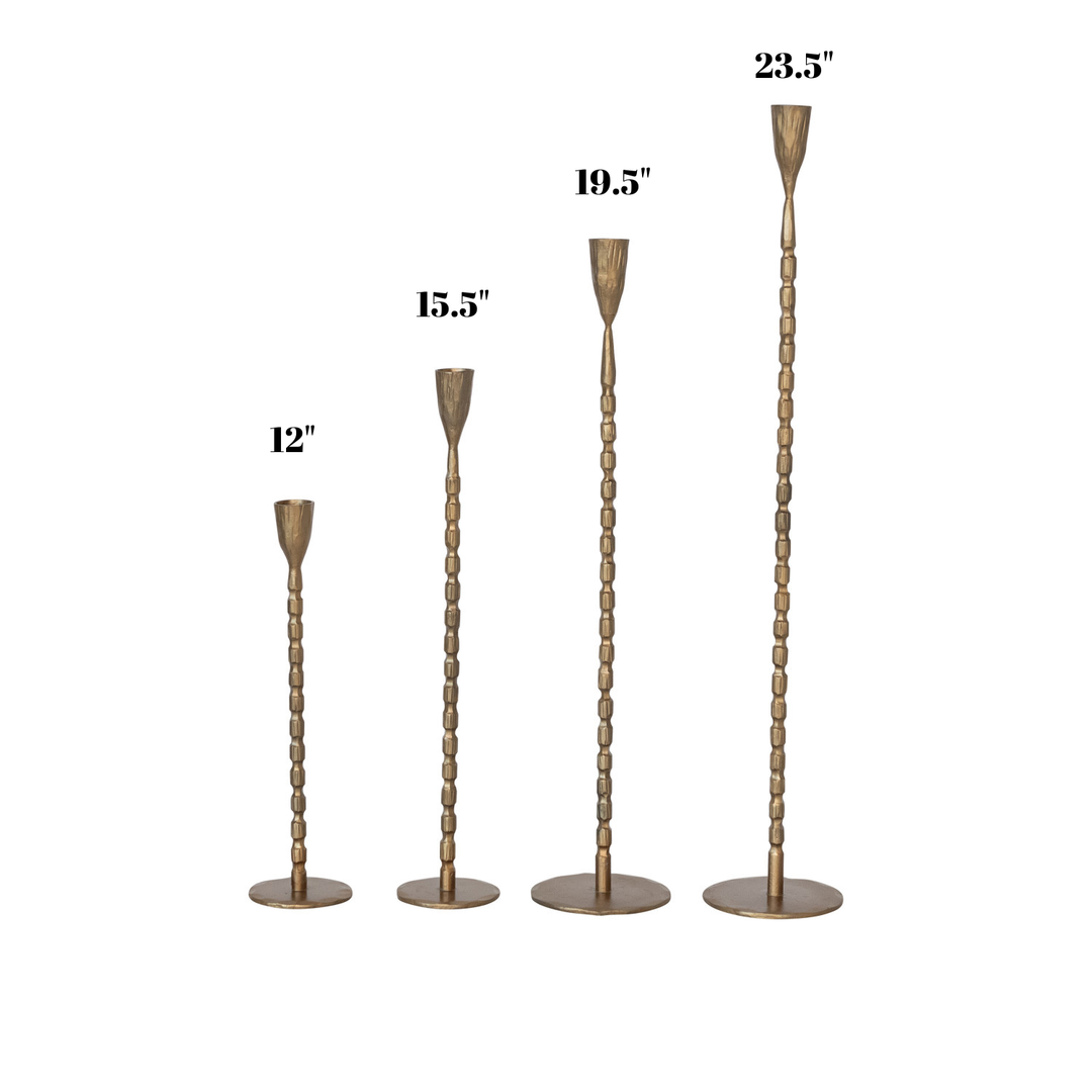 Hand-Forged Cast Iron Taper Holder