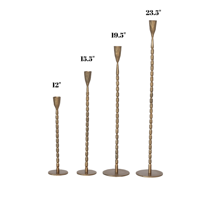 Hand-Forged Cast Iron Taper Holder
