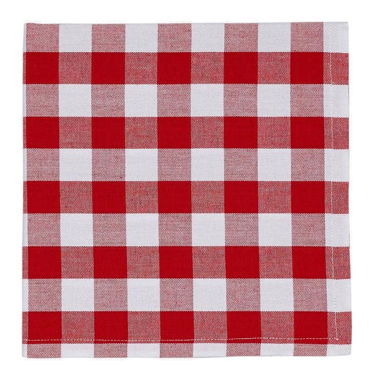 Tango & White Checkers Napkin