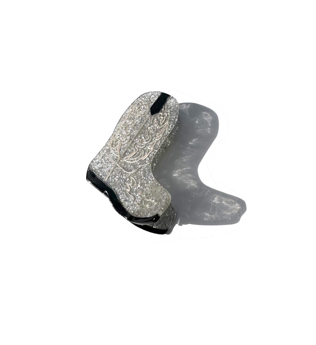 Solar Eclipse Western Cowboy Boot Claw Hair Clip