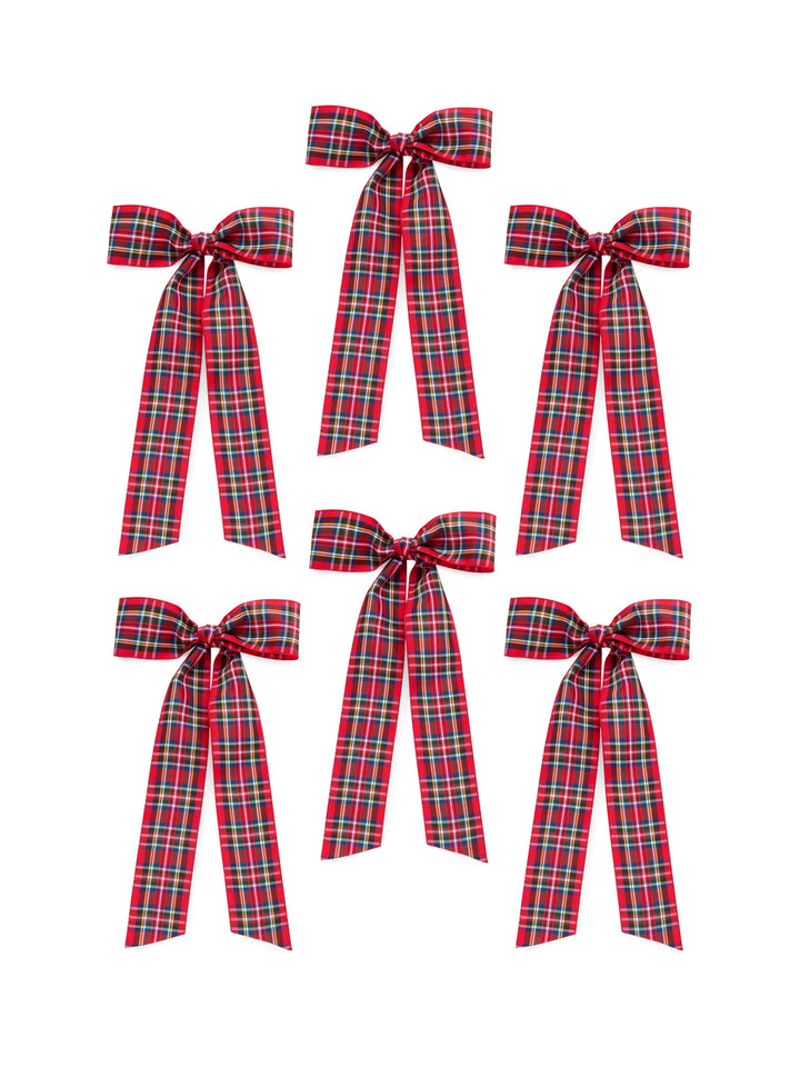 Shiraleah Set of 6 Decorative Plaid Bows