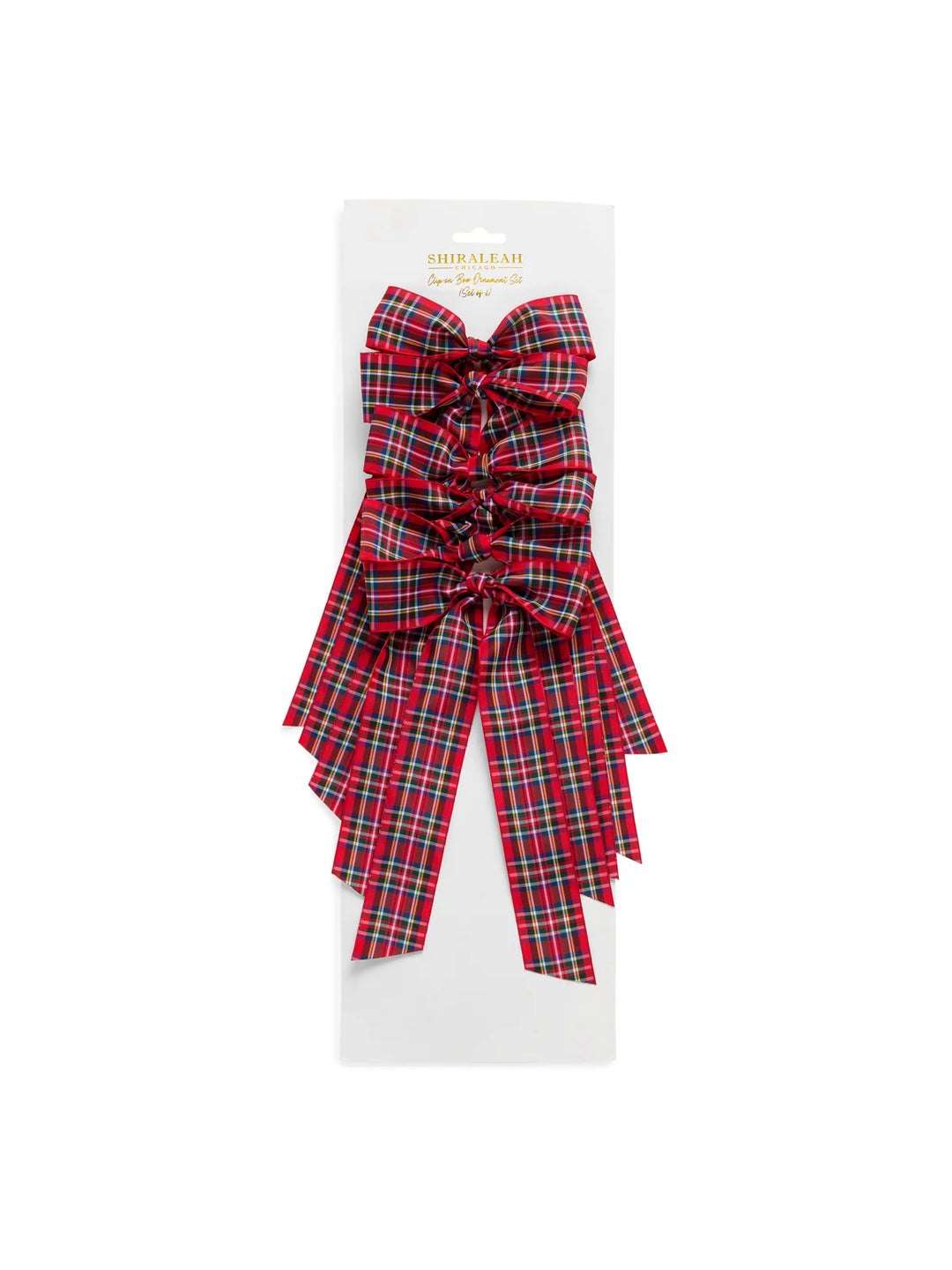 Shiraleah Set of 6 Decorative Plaid Bows