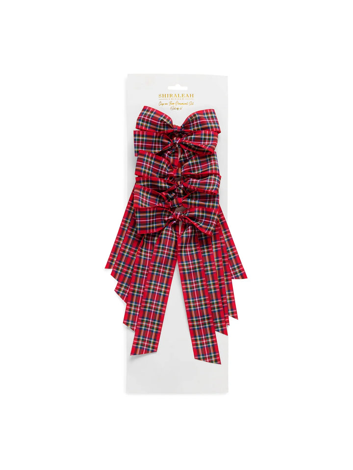 Shiraleah Set of 6 Decorative Plaid Bows