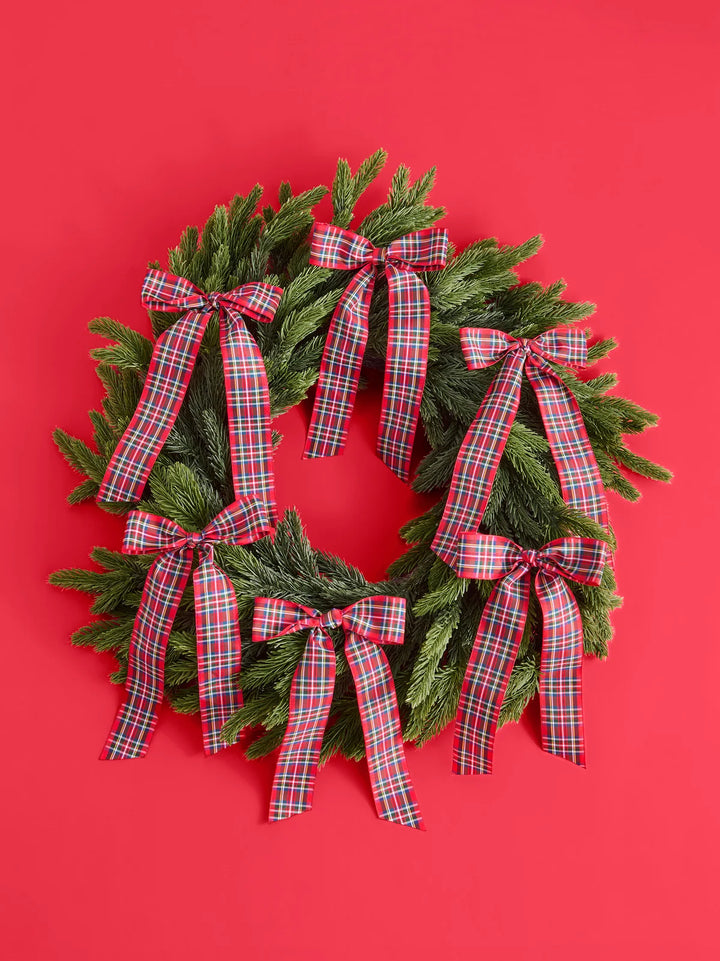 Shiraleah Set of 6 Decorative Plaid Bows