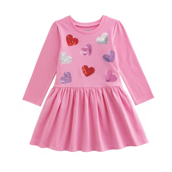 Kid's Sequin Heart Tutu Toddler Dress
