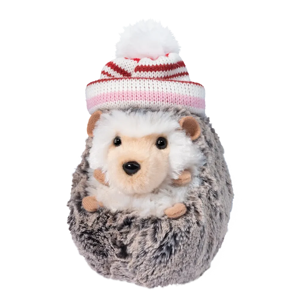Douglas Cuddle Toys Spunky Hedgehog with Winter Hat