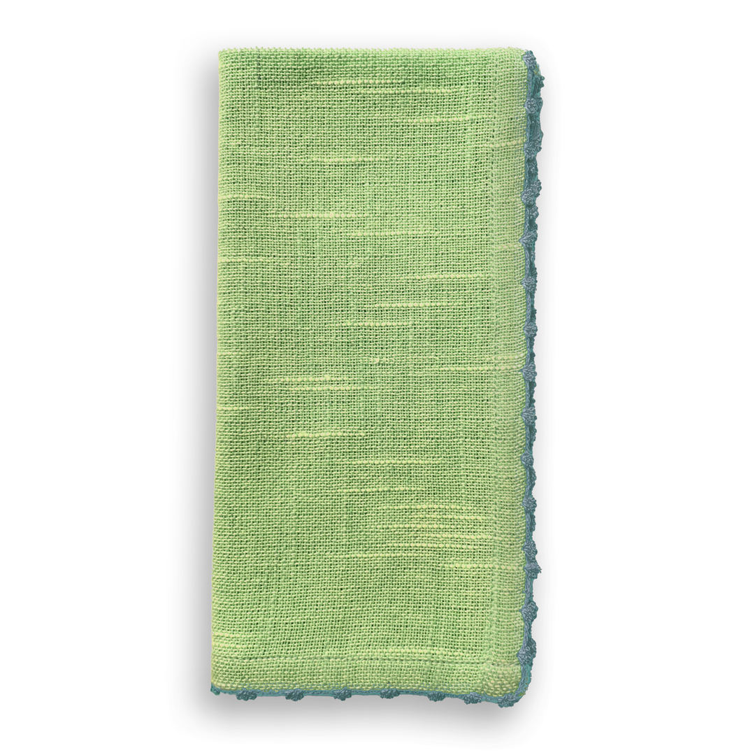 French Graffiti Knotted Edge Cotton Napkin