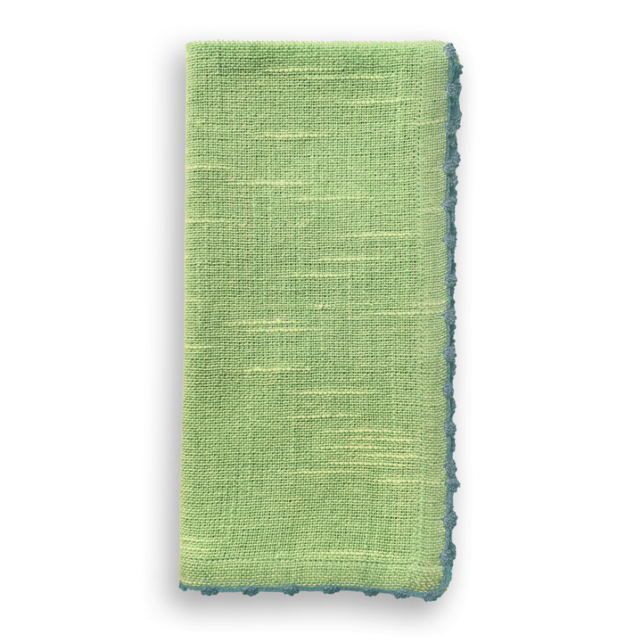 French Graffiti Knotted Edge Cotton Napkin