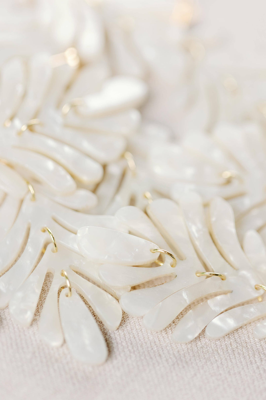 St Armands White Petite Palm Drops