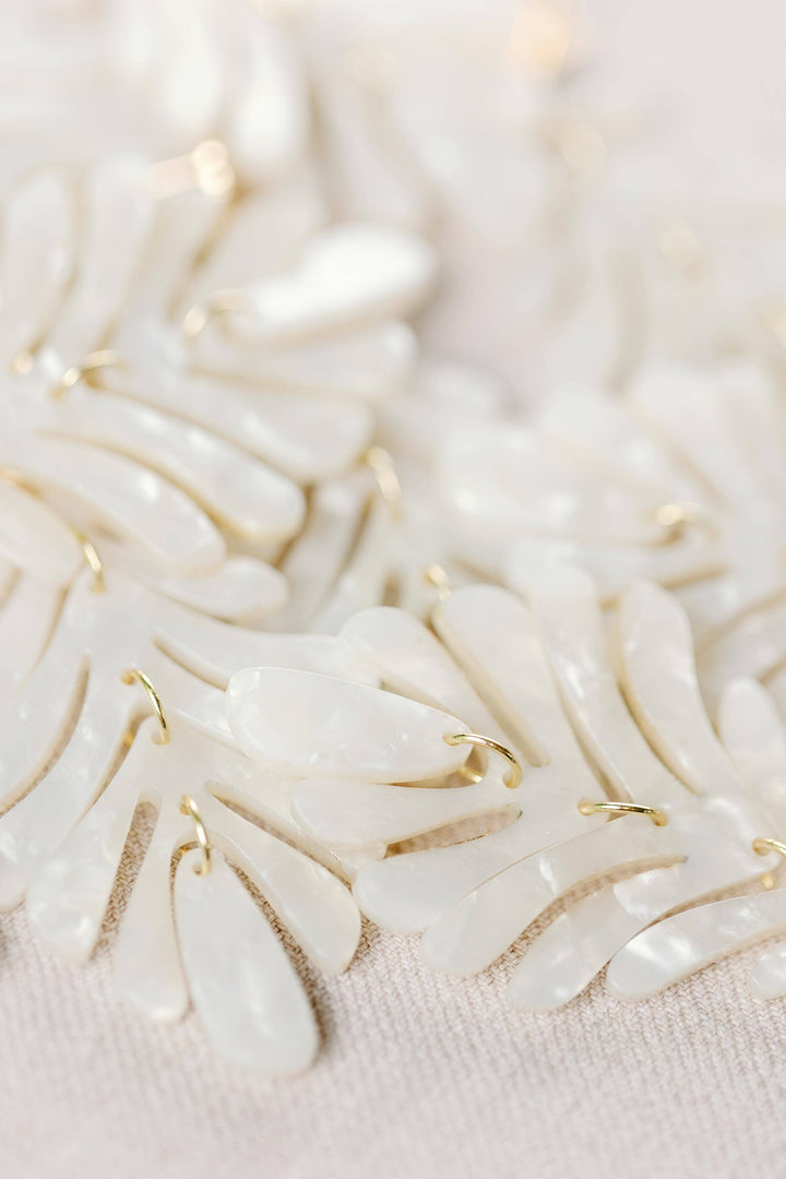 St Armands White Petite Palm Drops