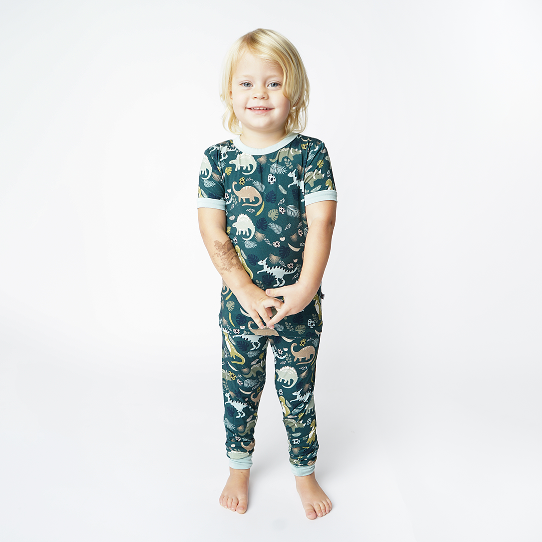 Emerson and Friends Kid's Prehistoric Friends Bamboo Pajama Set