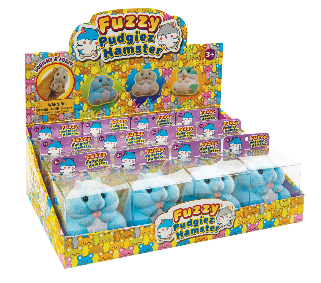 Fuzzy Pudgiez Hamster Squish Toy