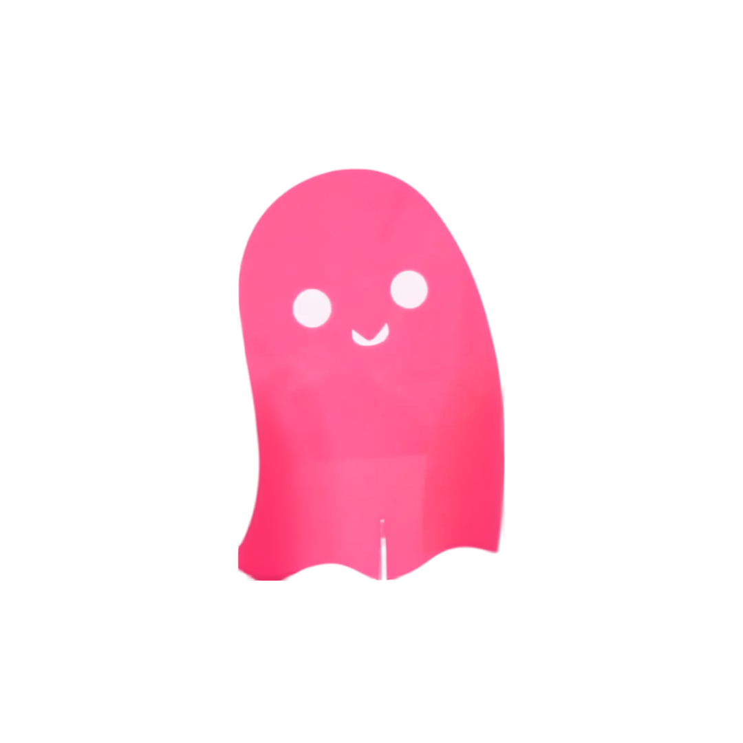 Pink Coral Acrylic Ghost