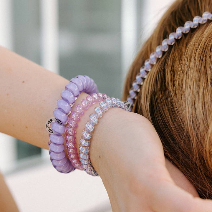 TELETIES Lavender Mist Spiral Hair Coils