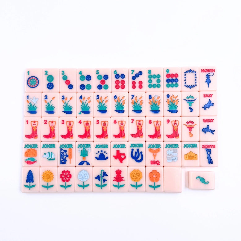 My Fair Mahjong The Texas Series | Mahjong with Lone Star Flair Tile Set