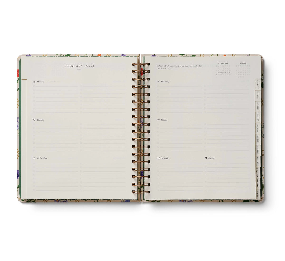 Rifle Paper Co. 2027 17-Month Academic Spiral Planner