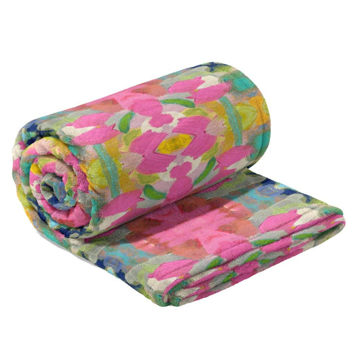 Laura Park Designs Fleece Throw Blanket