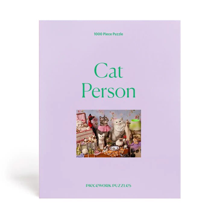 Piecework Puzzles Cat Person 1000 Piece Puzzle