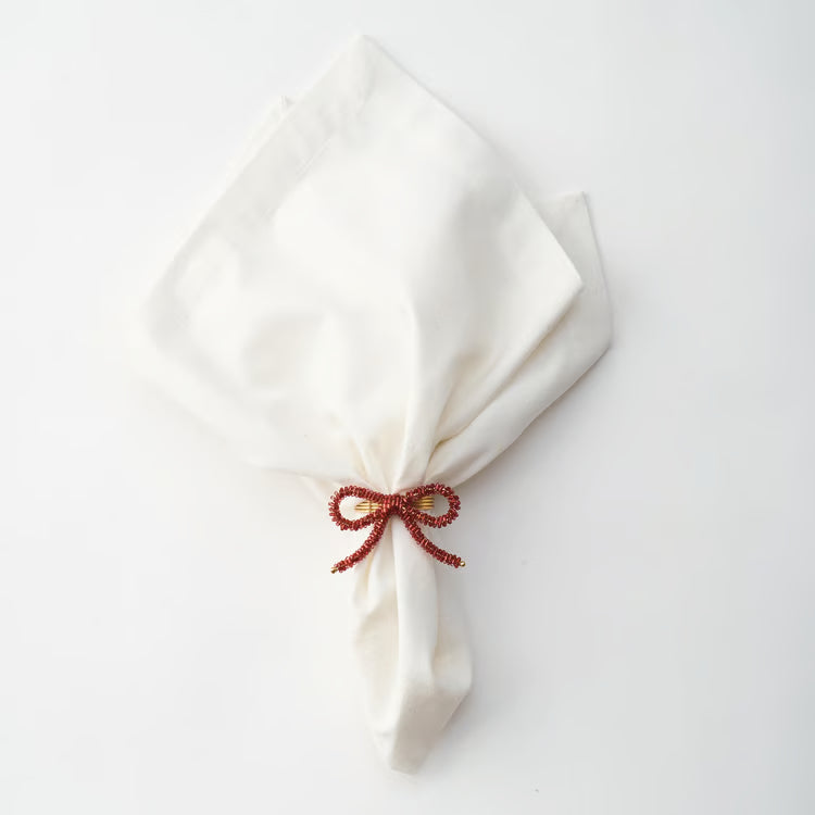 Beaded Bow Napkin Ring