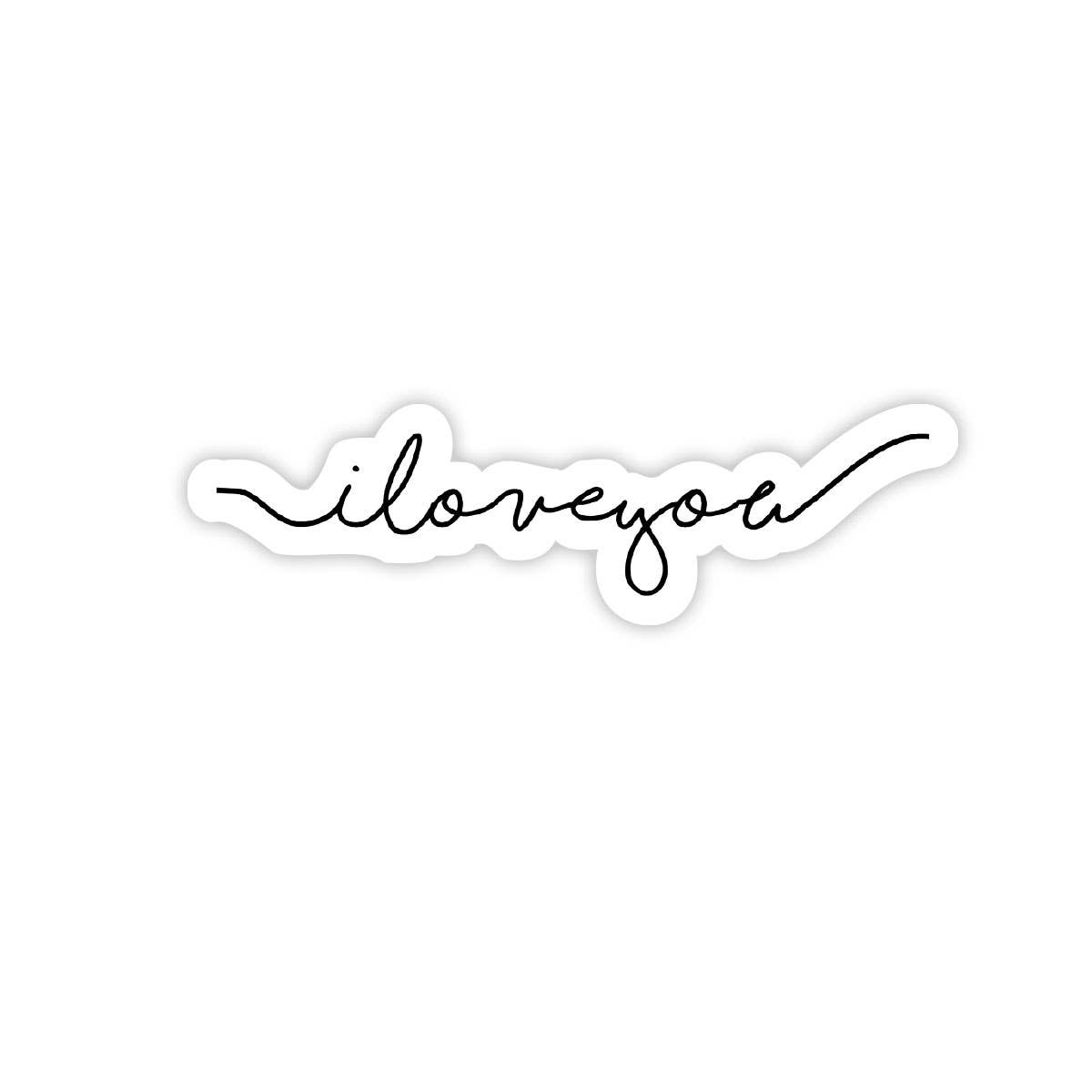 Big Moods I Love You Cursive Sticker – Sunset & Co.