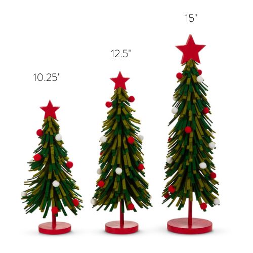 Red and Green Felt Tree