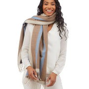 Cozy Reversible Cashmere-Like Super Soft Scarf with Tassels - Assorted