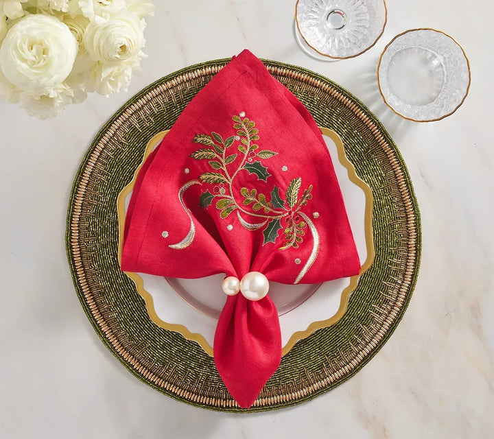 Kim Seybert Holly Ribbon Napkin