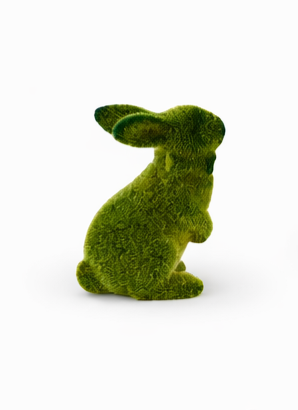 Green Flocked Bunny