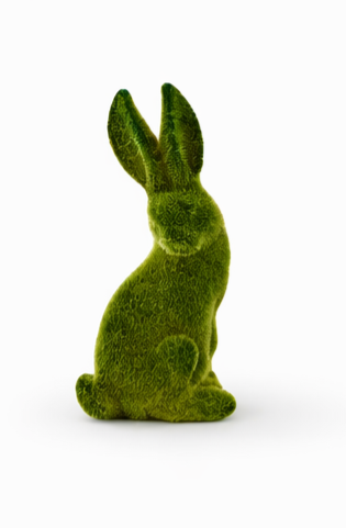 Green Flocked Bunny