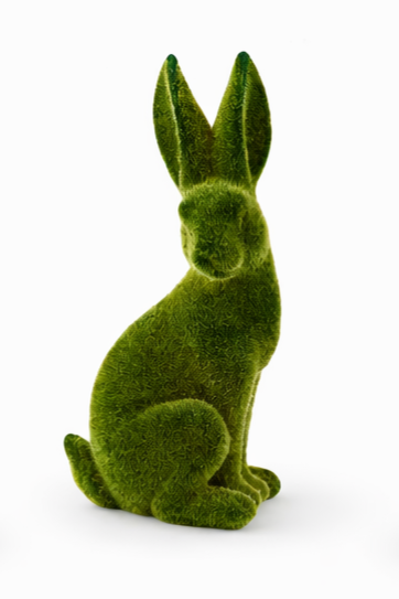 Green Flocked Bunny